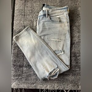 H&M Light Blue Distressed Skinny Jeans